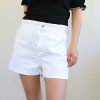 Skirts& Shorts * | 2Ne1 Apparel New Arrivals Petite White Denim Shorts