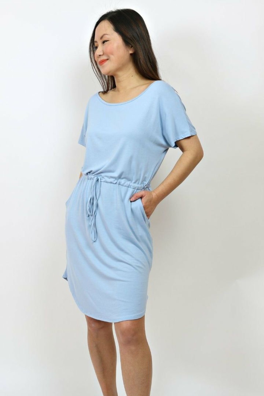 Dresses * | Beesonriver Petite Drawstring Waist Dress