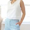 Skirts& Shorts * | Paper Crane Skirts& Shorts Petite Tweed Raw Hem Shorts