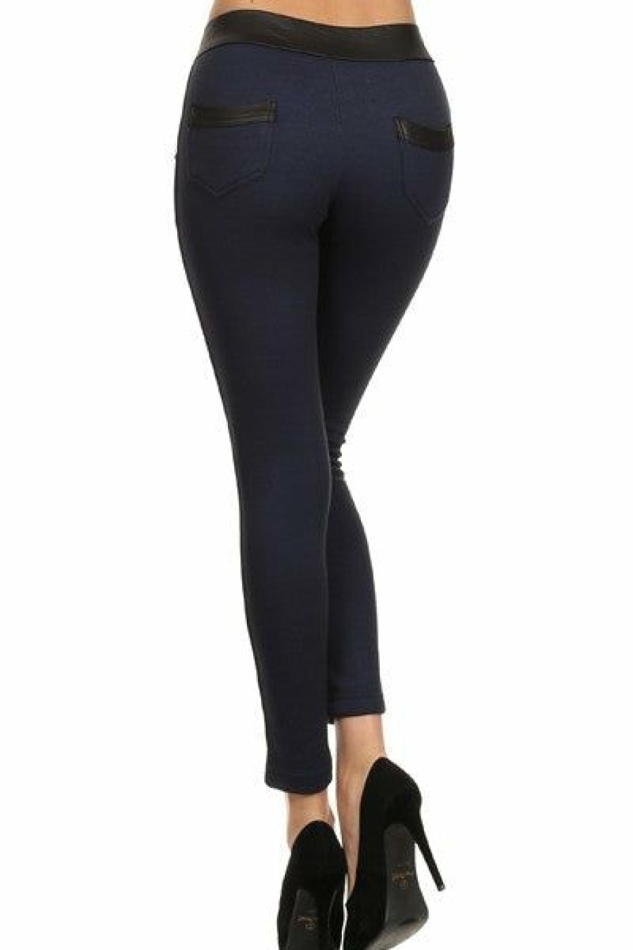 Jeans & Pants * | Petite Dressing Vera High Rise Petite Fleece Lined Jegging (Black) 24 Inseam Jeans & Pants