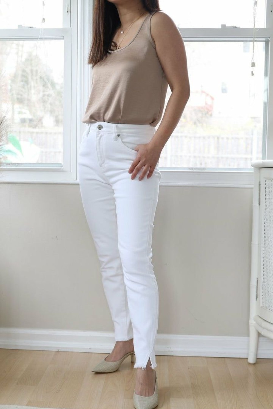 Jeans & Pants * | Kan Can Usa Petite High Rise Ankle Skinny Jeans