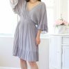 Dresses * | Final Touch Petite Deep V-Neck Dress