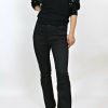 Jeans & Pants * | Risen Jeans Jeans & Pants Petite Coated Black Straight Leg Jeans (27 Inseam)