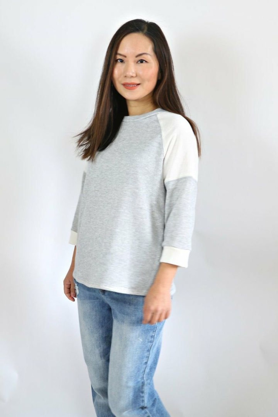 Tops & Sweaters * | Gilli Petite French Terry Top Tops & Sweaters